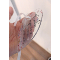 Hart acryl met tekst | Thank you for being awesome | juffendag, einde schooljaar | afscheid